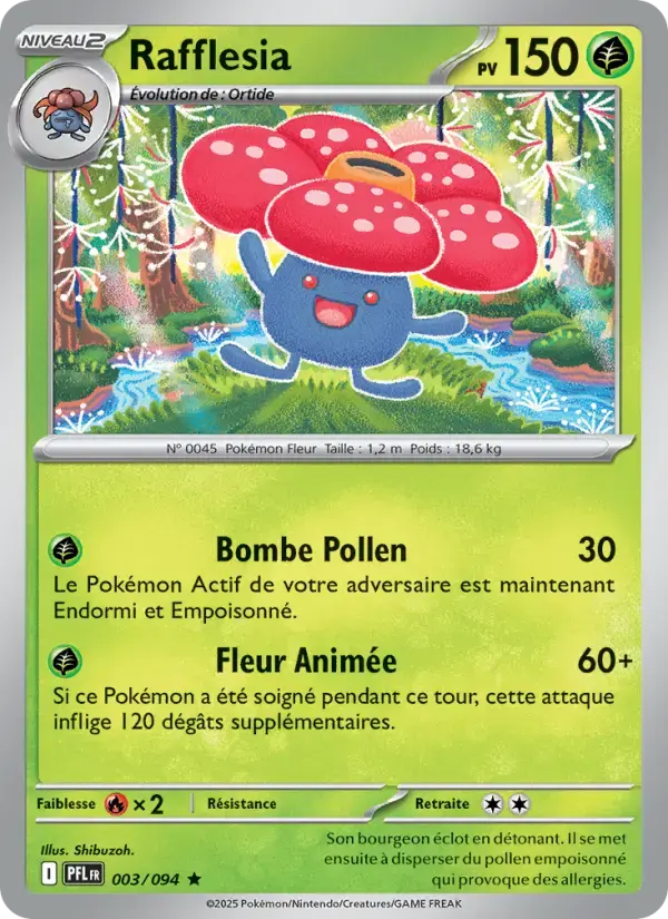 Carte Pokémon Rafflesia #003 — Flammes Fantasmagoriques