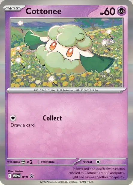 Cottonee #018 — Mega Evolution Promos