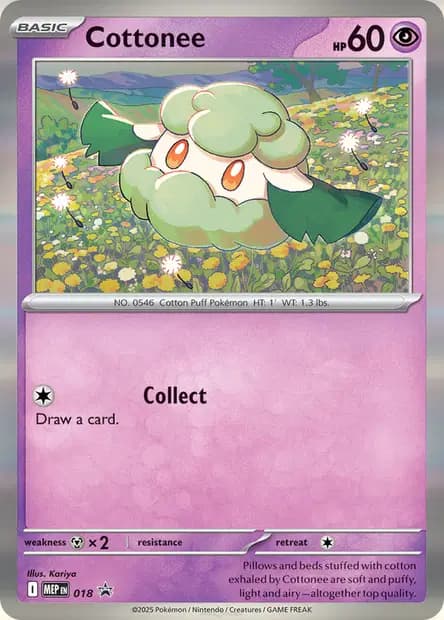 Cottonee #018 — Mega Evolution Promos