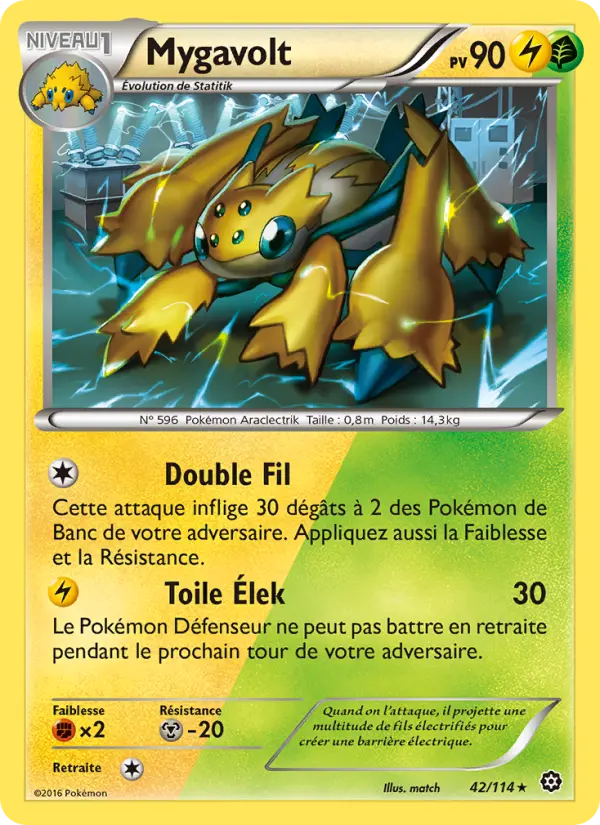 Carte Pokémon Mygavolt #42 — Offensive Vapeur