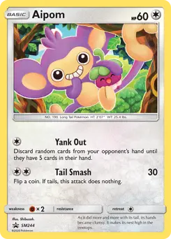 Aipom #SM244 — Sun & Moon Promos