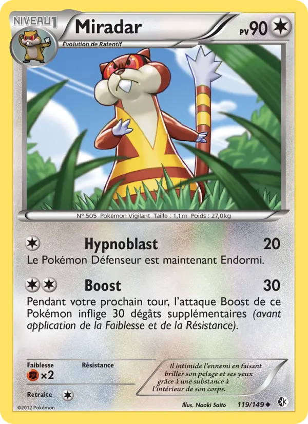 Carte Pokémon Miradar #119 — Frontières Franchies