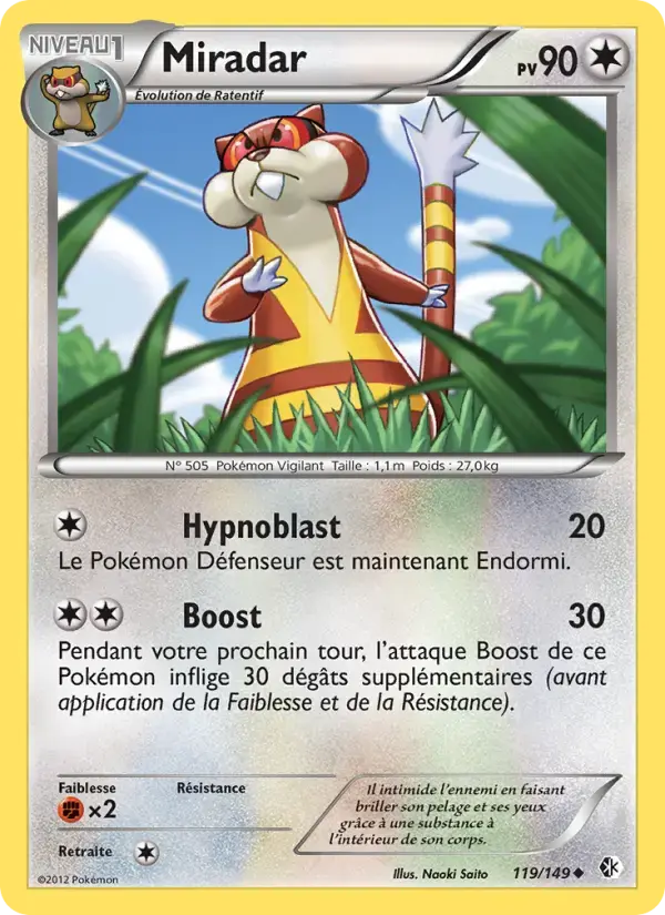Carte Pokémon Miradar #119 — Frontières Franchies