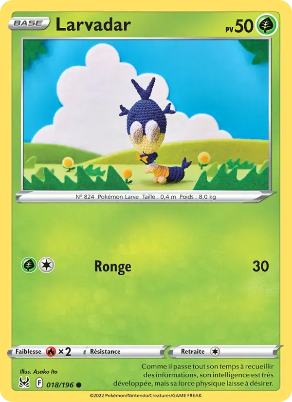 Carte Pokémon Larvadar #018 — Origine Perdue