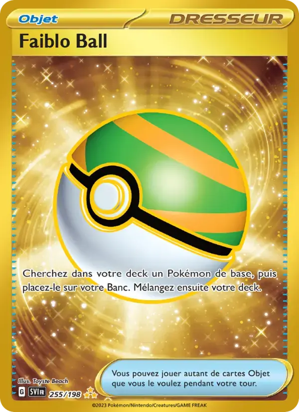 Carte Pokémon Faiblo Ball #255 — Écarlate et Violet