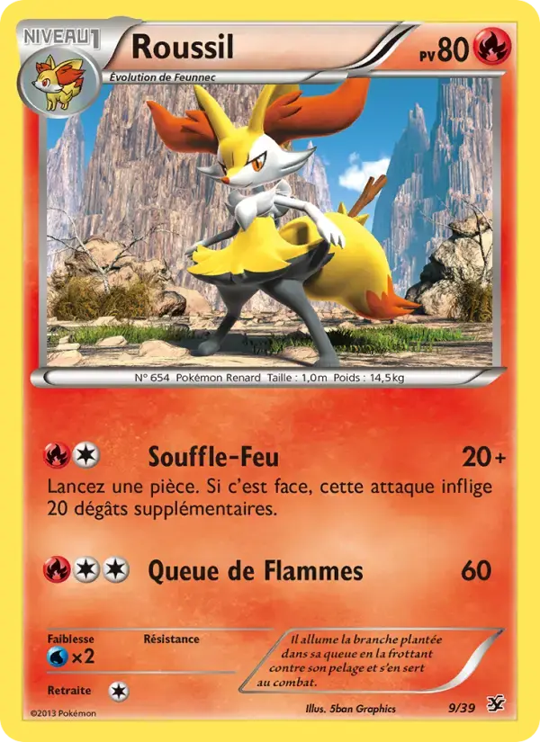 Carte Pokémon Roussil #9 — Bienvenue à Kalos