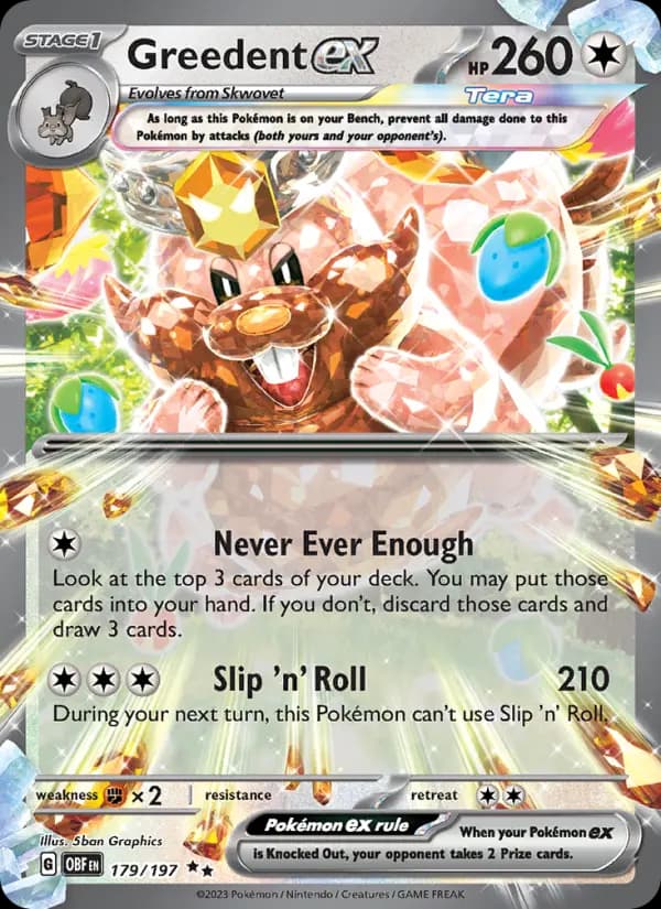 Greedent ex #179 — Obsidian Flames