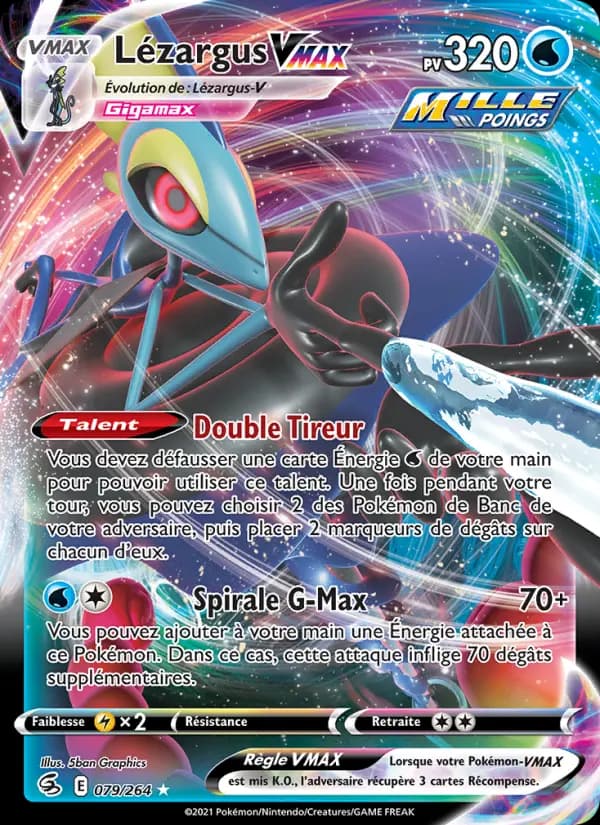 Carte Pokémon Lézargus VMAX #79 — Poing de Fusion