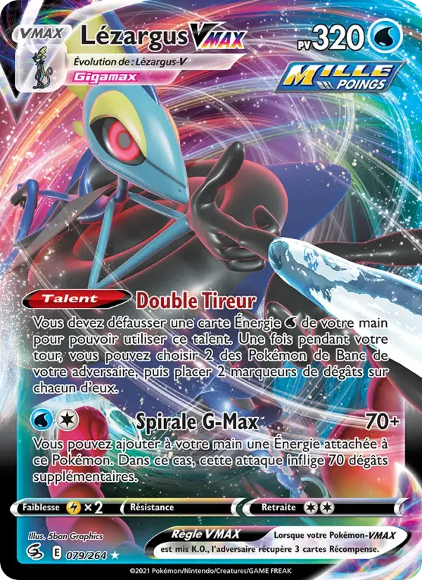Carte Pokémon Lézargus VMAX #79 — Poing de Fusion