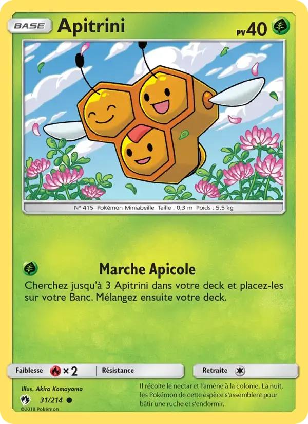 Carte Pokémon Apitrini #31 — Tonnerre Perdu