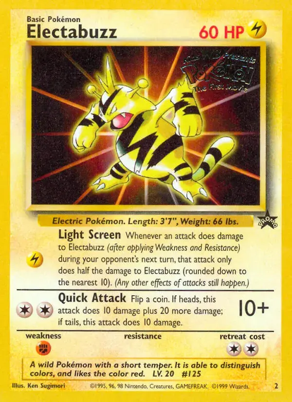 Carte Pokémon Élektek #2 — Promos Wizards