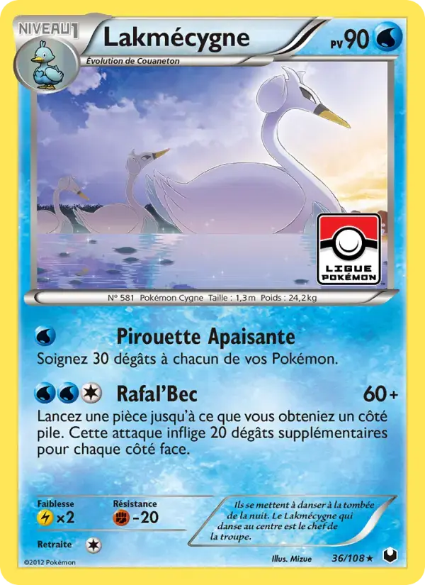 Carte Pokémon Lakmécygne #36 — Explorateurs Obscurs