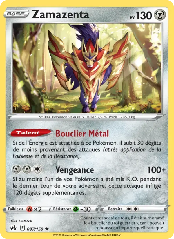 Carte Pokémon Zamazenta #097 — Zénith Suprême