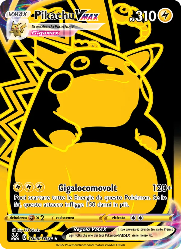 Carte Pokémon Pikachu VMAX #TG29 — Origine Perdue