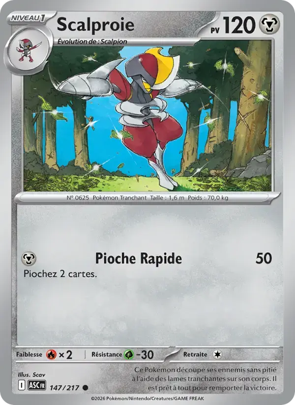 Carte Pokémon Scalproie #147 — Héros Transcendants