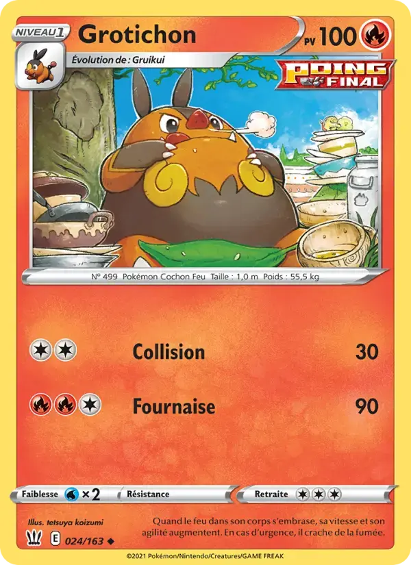 Carte Pokémon Grotichon #24 — Styles de Combat