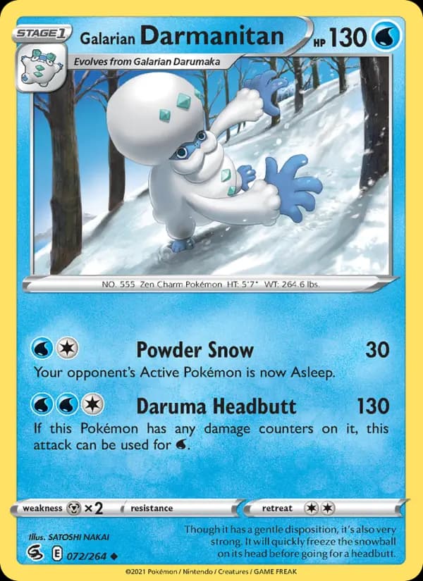 Galarian Darmanitan #72 — Fusion Strike
