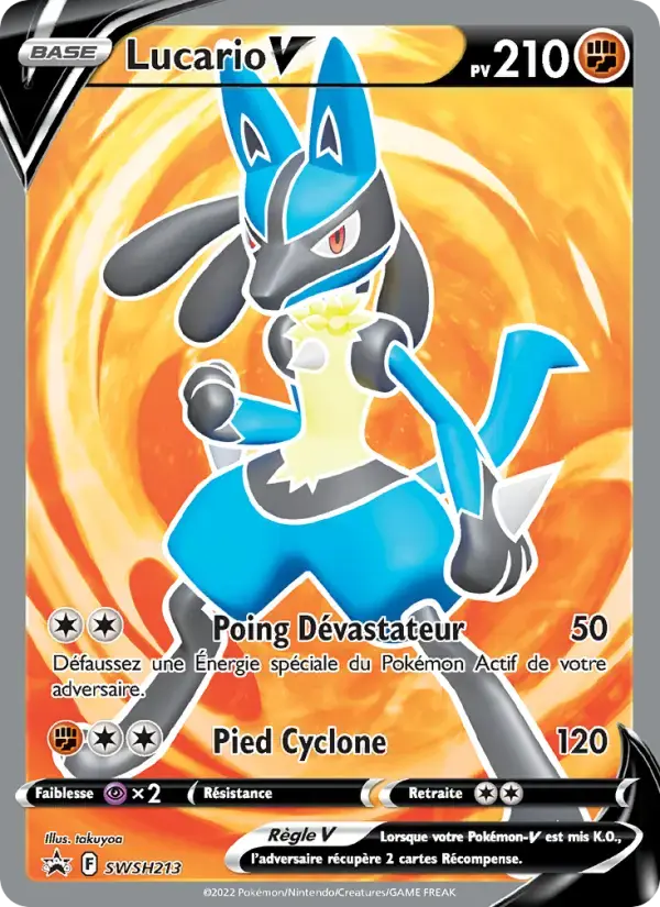 Carte Pokémon Lucario V #SWSH213 — Promos Épée et Bouclier
