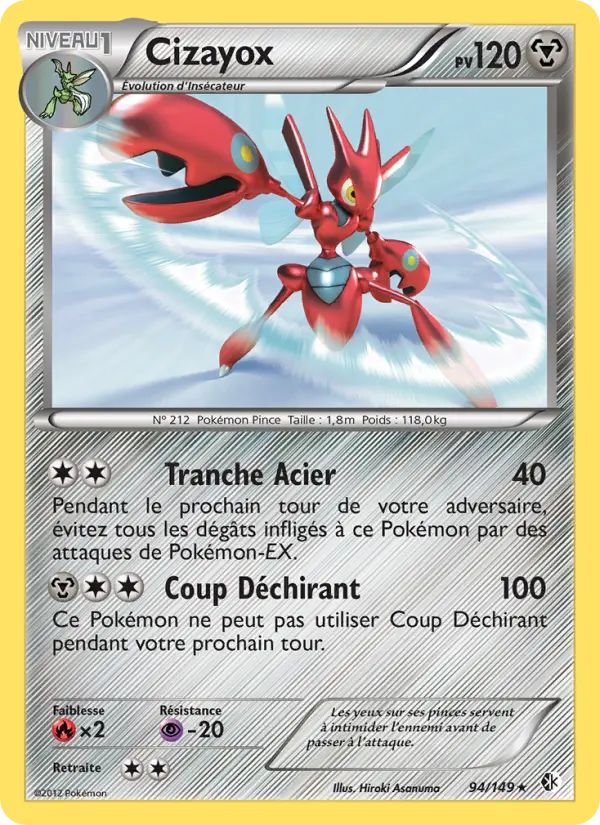 Carte Pokémon Cizayox #94 — Frontières Franchies