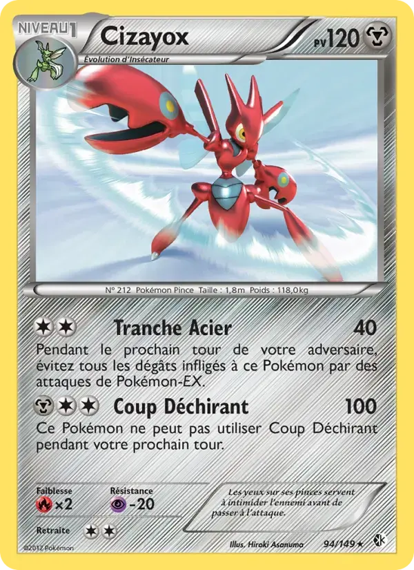 Carte Pokémon Cizayox #94 — Frontières Franchies