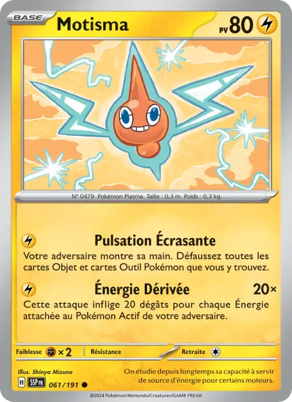 Carte Pokémon Motisma #061 — Étincelles Déferlantes