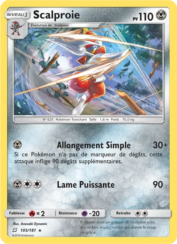 Carte Pokémon Scalproie #105 — Duo de Choc