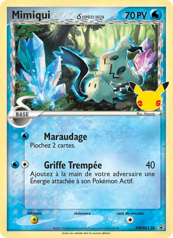 Carte Pokémon Mimiqui #SWSH136 — Promos Épée et Bouclier