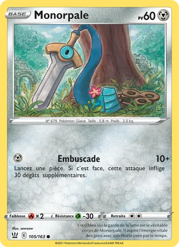 Carte Pokémon Monorpale #105 — Styles de Combat