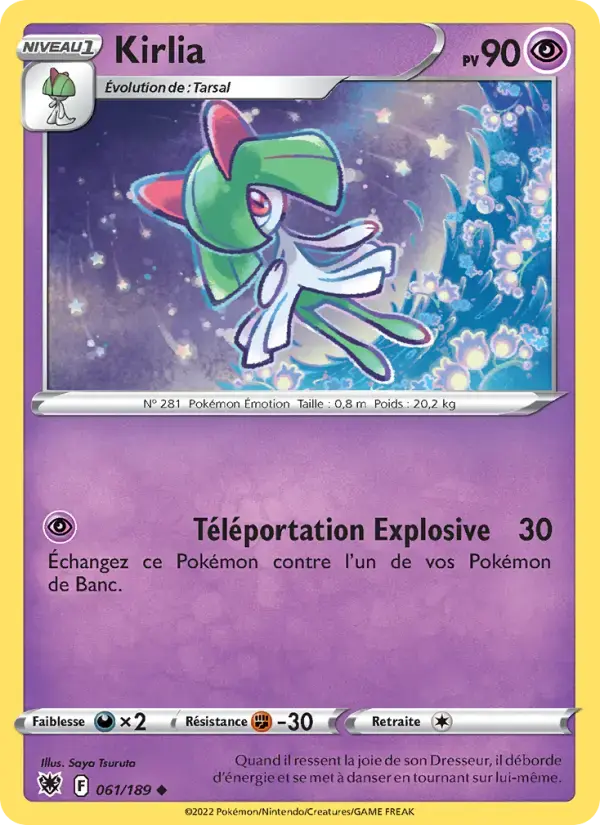 Carte Pokémon Kirlia #061 — Astres Radieux