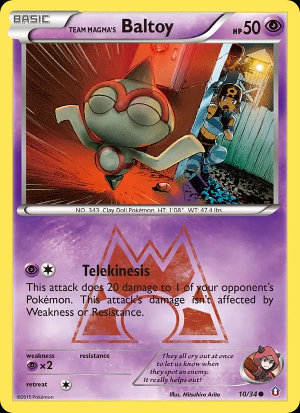 Team Magma's Baltoy #10 — Double Crisis