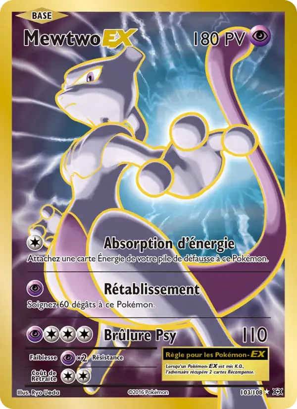 Carte Pokémon Mewtwo EX #103 — Évolutions XY