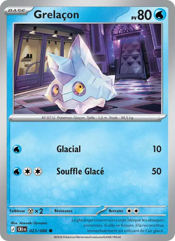 Carte Pokémon Grelaçon #023 — Chaos Ascendant