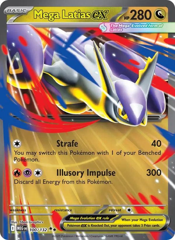 Carte Pokémon Méga-Latias-ex #100 — Méga-Évolution