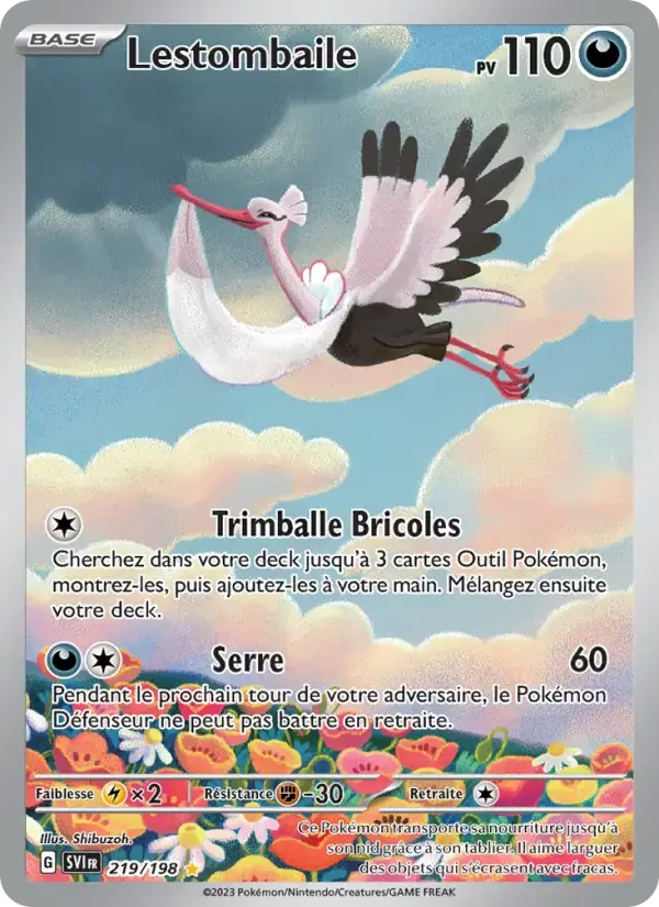 Carte Pokémon Lestombaile #219 — Écarlate et Violet