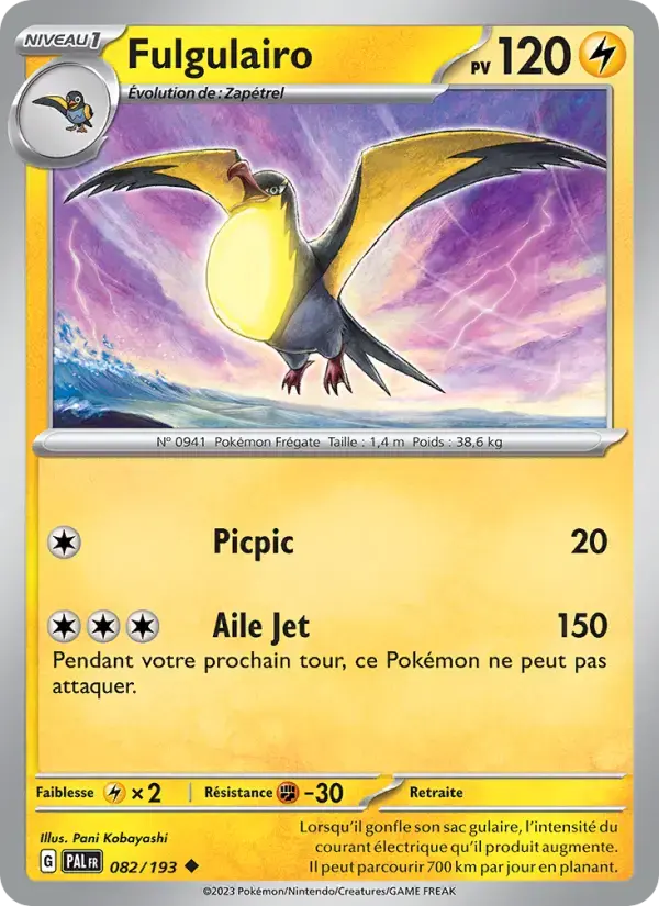 Carte Pokémon Fulgulairo #082 — Évolutions à Paldea