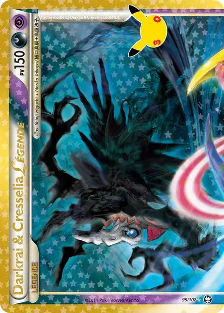 Carte Pokémon Darkrai & Cresselia LÉGENDE #99/102 — 30ᵉ Anniversaire
