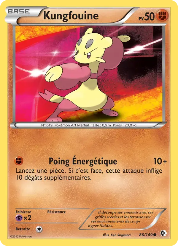 Carte Pokémon Kungfouine #86 — Frontières Franchies
