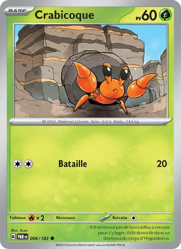Carte Pokémon Crabicoque #006 — Faille Paradoxe