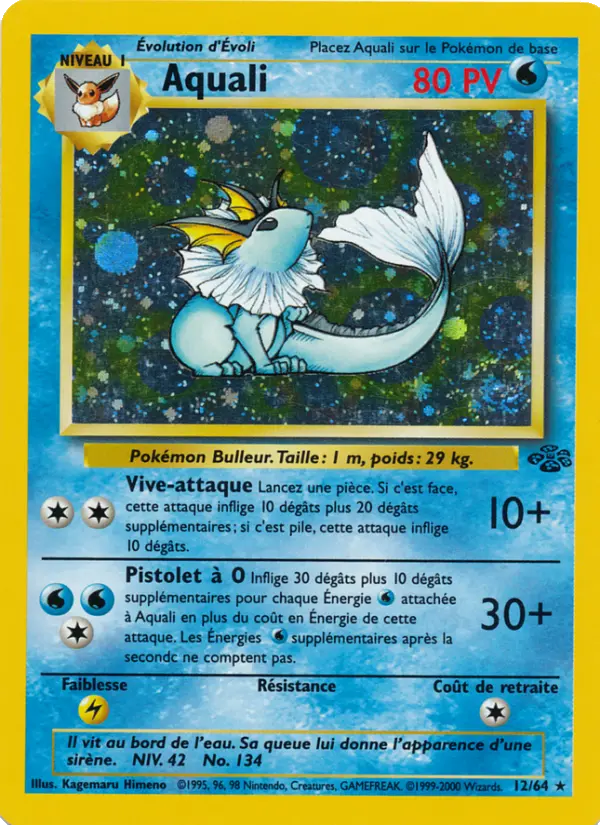 Carte Pokémon Aquali #12 — Jungle
