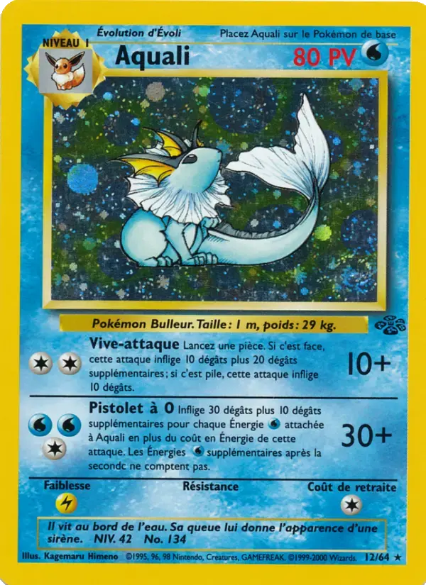 Carte Pokémon Aquali #12 — Jungle
