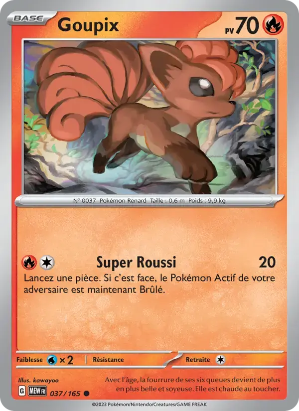 Carte Pokémon Goupix #037 — Pokémon 151