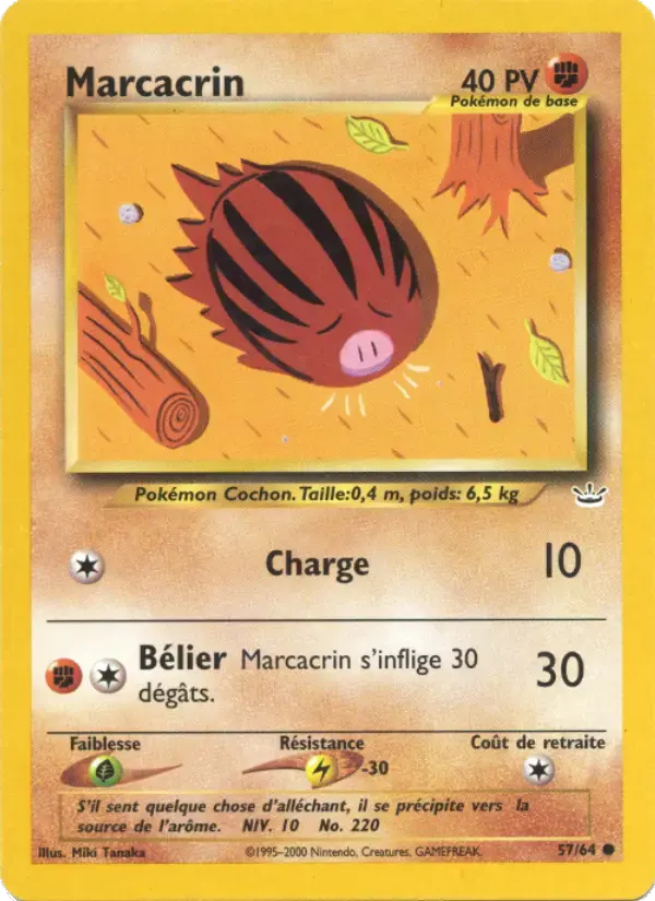 Carte Pokémon Marcacrin #57 — Neo Revelation