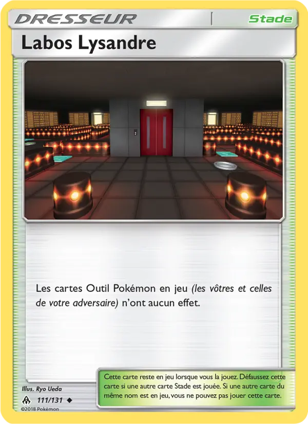 Carte Pokémon Labos Lysandre #111 — Lumière Interdite