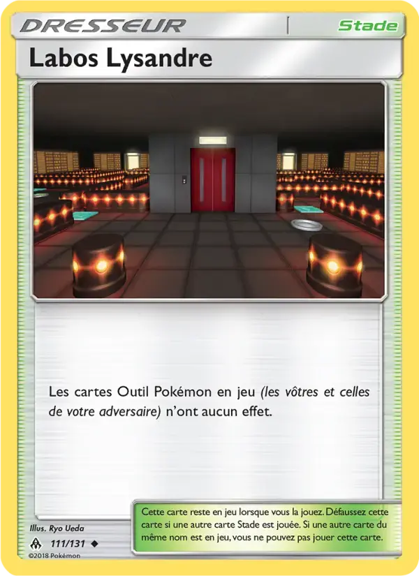 Carte Pokémon Labos Lysandre #111 — Lumière Interdite