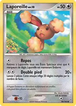 Carte Pokémon Laporeille #86 — Éveil des Légendes