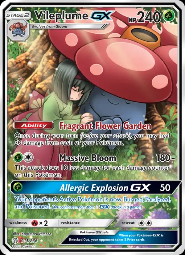 Vileplume GX #211 — Cosmic Eclipse