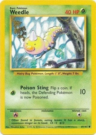 Weedle #69 — Base Set
