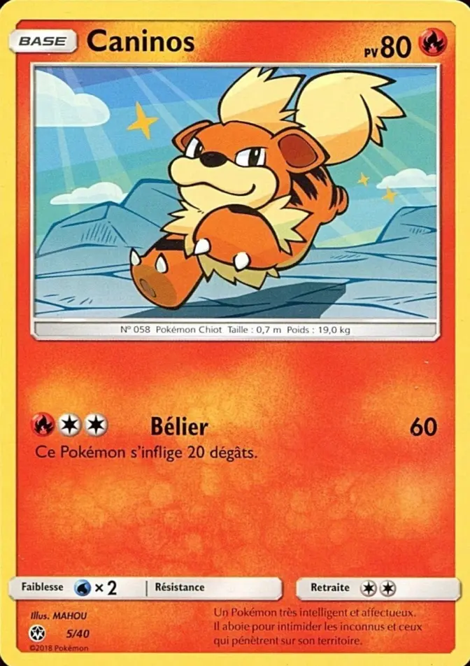 Carte Pokémon Caninos #5 — 2018 Promo McDonald's