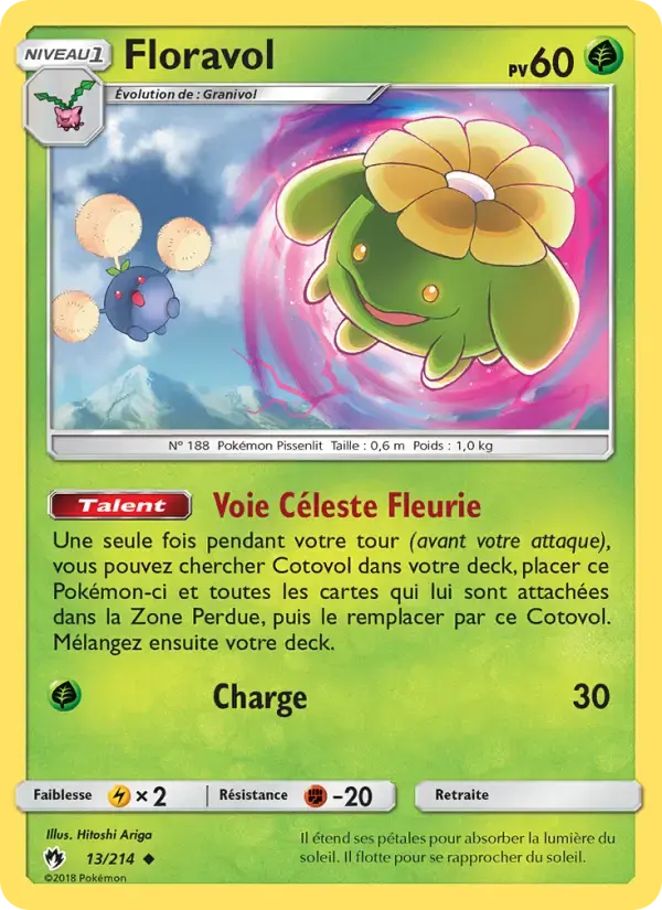 Carte Pokémon Floravol #13 — Tonnerre Perdu