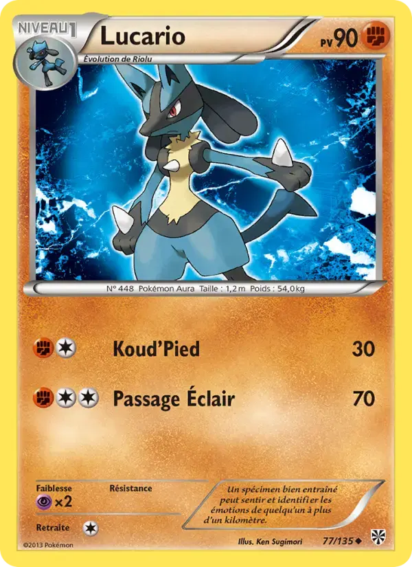 Carte Pokémon Lucario #77 — Tempête Plasma